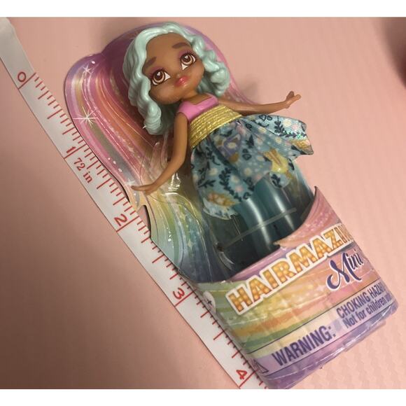 Hairmazing Brand 3” Poseable Mini Doll with Removable Skirt Kidcore Collectible - Picture 4 of 4